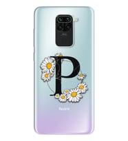 Papatya Harf Tasarım Süper Şeffaf Silikon Telefon Kılıfı Xiomai Redmi Note 9 P-H