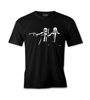 Star Wars & Pulp Fiction Siyah Erkek Tshirt