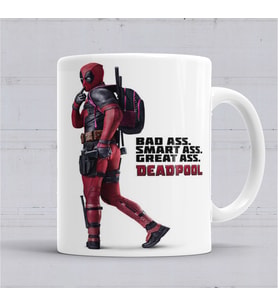 Deadpool Marvel Kupa Bardak Porselen