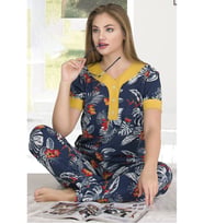 Hayal Sepeti Kadın Modal Kumaş Pijama Takımı - Teknur 72519 2li Kısa Kol Pijama Takımı