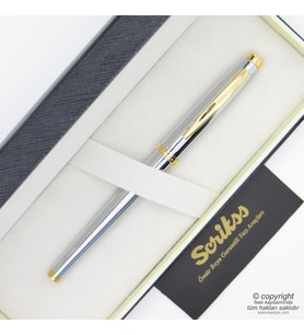 Scrikss 39 Gold Krom Roller Kalem  Scrikss Kalem  İsme Özel Kalem  Hediyelik Kalem