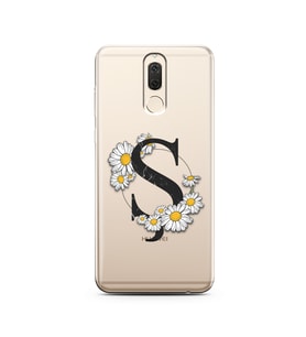 Papatya Harf Tasarım Süper Şeffaf Silikon Telefon Kılıfı Huawei Mate 10 Lite Ş-H