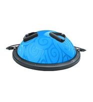 Trainer Bosu Ball, Desenli Bosu Ball,  Denge Yarım Pilates Topu (Mavi)