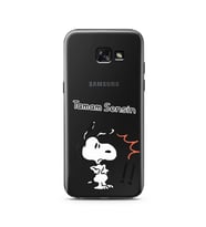 Snoopy Tasarımlı Süper Şeffaf Silikon Telefon Kılıfı Samsung A5 (2015)