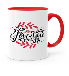 BK Gift Kişiye Özel Seni Seviyorum Kırmızı Kupa Bardak  5