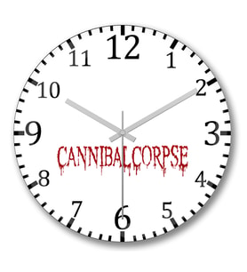 Cannibal Corpse Duvar Saati Bombeli Gercek Cam