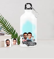 BK Gift Kişiye Özel Kankalar Karikatürlü Metal Suluk 500 Ml