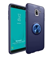 Microsonic Samsung Galaxy J6 Plus Kılıf Kickstand Ring Holder Lacivert
