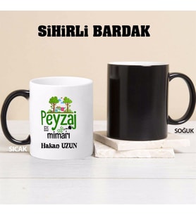 Peyzaj Mimarı Kupa Bardağı Sihirli (Beyaz)