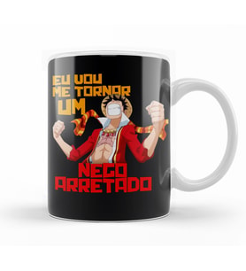 Luffy Nego Arretado  Kupa Bardak Porselen