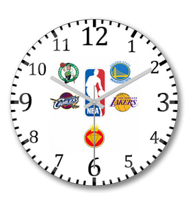 Nba Da King Basketboll Boston Golden Cavalıers Lakers Duvar Saati