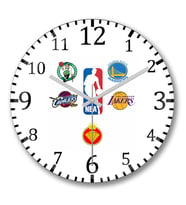 Nba Da King Basketboll Boston Golden Cavalıers Lakers Duvar Saati