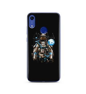 Uzay Astronot Tasarım Süper Şeffaf Silikon Telefon Kılıfı Huawei Honor 8A 