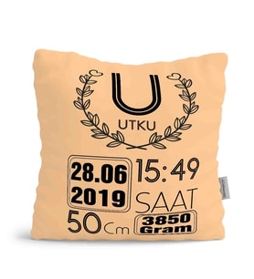 BK Gift Kişiye Özel Çocuklar Yavru Ağzı Yastık 60823