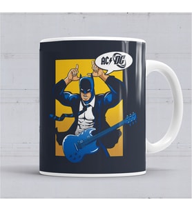 Ac Dc Rock Gitar Batman Kupa Bardak  Porselen