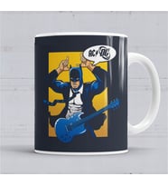 Ac Dc Rock Gitar Batman Kupa Bardak  Porselen