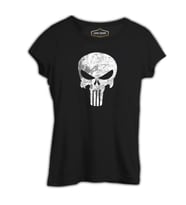 Punisher  Siyah Kadın Tshirt