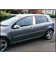 VW Golf 5 Plus Krom Cam Çıtası 4 prç. 2004 Üzeri P. Çelik