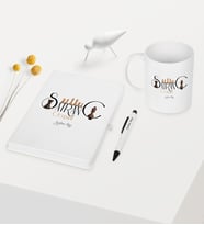 BK Gift Kişiye Özel Satranç Öğretmeni Temalı Beyaz Defter Kalem Kupa Seti - 1