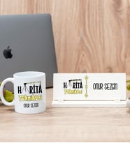 Harita Teknikeri Beyaz Kupa Bardak Ve Masa İsimliği Hediye Seti