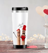 BK Gift Kişiye Özel Sevgililer Günü Temalı Çelik Termos Bardak - 85