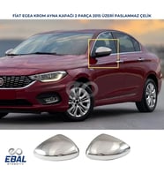 Fiat EGEA Krom Ayna Kapağı 2 parça 2015 üzeri PASLANMAZ ÇELİK