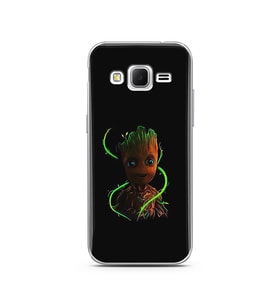Baby Groot Tasarım Süper Şeffaf Silikon Telefon Kılıfı Samsung Core Prime