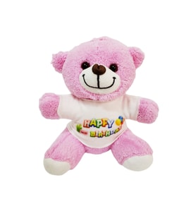 Happy Birthday T-shirt Ayıcık (Pembe)