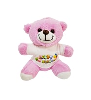 Happy Birthday T-shirt Ayıcık (Pembe)