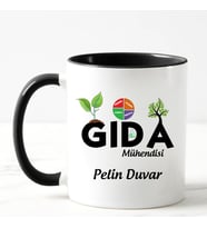 Gıda Mühendisi Kupa Bardağı Siyah
