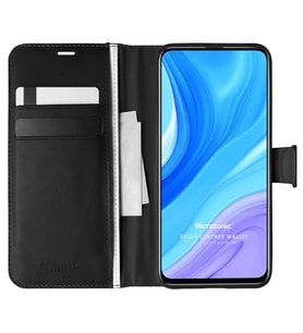 Microsonic Huawei P Smart Pro Kılıf Delux Leather Wallet Siyah