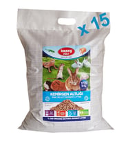 Bonny Nice Organik Çam Pelet Kemirgen Altlığı 10 kg 17 l x 15 Paket