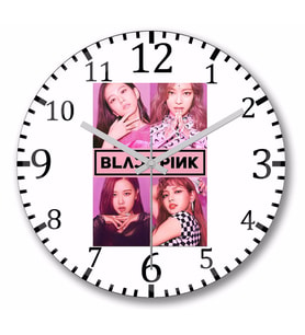 Blackpink   Duvar   Saati     Bombeli Gercek Cam