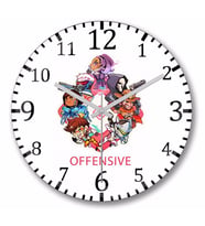 Overwatch  Offensive Duvar Saati Bombeli Gercek Cam