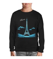 Parisian Siyah Çocuk Sweatshirt