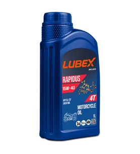 Lubex Rapidus 15W-40 1 Lt 4 Zamanlı Motosiklet Yağı