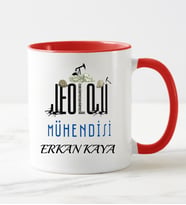 Jeoloji Mühendisi Kupa Bardağı Kırmızı
