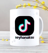 BK Gift Kişiye Özel TikTok Beyaz Kupa Bardak - 3