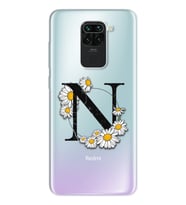 Papatya Harf Tasarım Süper Şeffaf Silikon Telefon Kılıfı Xiomai Redmi Note 9 N-H