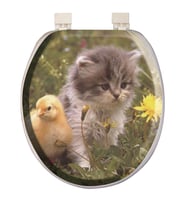 Softy Classic Desenli Yumuşak Klozet Kapağı Beyaz