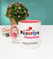 Mesajlı Psikolojik Danışman Kupa Bardak Pembe
