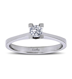 Lova E Renk 0,20 Karat Pırlanta Tektaş Yüzük - 1040002