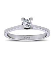 Lova E Renk 0,20 Karat Pırlanta Tektaş Yüzük - 1040002