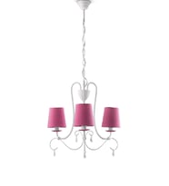 Philips Mykidsroom Princess 3'lü Kumaş Abajur Avize-Pembe