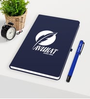 BK Gift Kişiye Özel Avukat Temalı Lacivert Defter Kalem Seti - 12