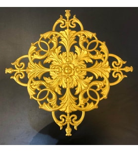 Decogold İşlemeli Altın Motifi 40 cm Dgm-27