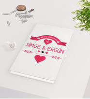 BK Gift Kişiye Özel Sevgililer Günü Beyaz Defter-51