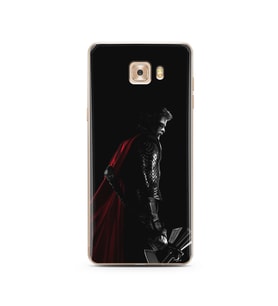Aslan Neon Tasarım Süper Şeffaf Silikon Telefon Kılıfı Samsung C9 Pro