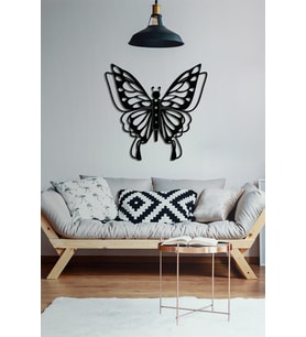 3D Görünümlü Ahşap Dekoratif Tablo - Kelebek 35X50