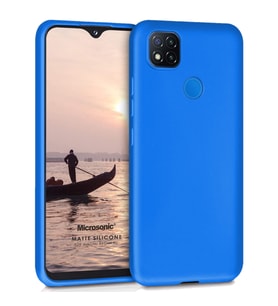 Microsonic Matte Silicone Xiaomi Redmi 9C Kılıf Mavi